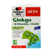 Sotib oling Doppelherz, Aktiv Ginkgo + Vitamin B + Xolin, 40 kapsula