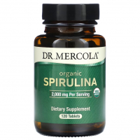 Купить Dr. Mercola, органическая спирулина, Organic Spirulina, 2000 мг, 120 таблеток