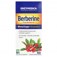 Купить Enzymedica, Berberine, Берберин 510 мг, 60 капсул направленного действия