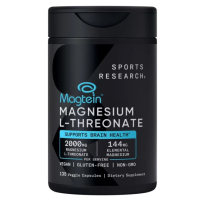 Купить Sports Research, Magnesium L-Threonate, Л-треонат магния, 135 растительных капсул