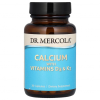 Купить Dr. Mercola, Кальций с витаминами D3 5000 МЕ & K2, 30 капсул
