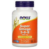 Купить Now Foods, комплекс «Супер Омега 3-6-9», 1200 мг, 90 капсул