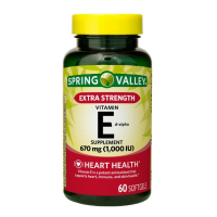 Spring Valley Vitamin E, витамином Е, 670 mg (1,000 IU), 60 шт.