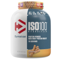 Купить Dymatize, ISO100, гидролизованный, 100% изолят сывороточного протеина, корица и чуррос, 2.3 кг