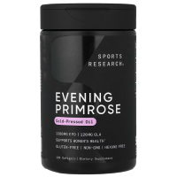 Купить Sports Research, Evening Primrose Oil, примула вечерняя, 1300 мг 120 капсул