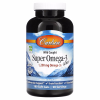 Sotib oling Carlson, Wild Caught Super Omega-3, 1200 mg, 180 kapsula