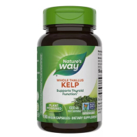 Купить Natures Way, Kelp, бурые водоросли, 600 мг, 100 вегетарианских капсул
