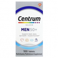 Купить Centrum Silver Multivitamin for Men 50 Plus, мультивитамины для мужчин 50+, 100 таблеток