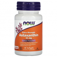 Купить NOW Foods, Астаксантин, Astaxanthin, 10 мг, 30 мягких таблеток