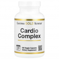 Купить California Gold Nutrition, Cardio Complex, комплекс для здоровья сердца, 180 капсул