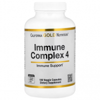 Купить California Gold Nutrition, Immune Complex 4, комплекс для укрепления иммунитета, 180 растительных капсул