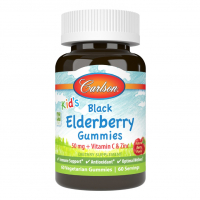 Купить Carlson Labs, Kids Black Elderberry, Детские жевательные конфеты с черной бузиной, 60 мармеладок