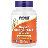 Купить Now Foods, Super omega, cупер омега 3-6-9, 800 мг, 90 капсул