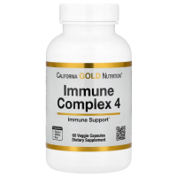 Купить California Gold Nutrition, Immune Complex 4, комплекс для укрепления иммунитета, 60 растительных капсул