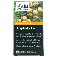 Купить Gaia Herbs, Triphala Fruit, Смесь плодов «трифала», 500 мг, 60 растительных капсул