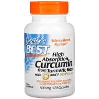 Купить Doctors Best, легкоусвояемый куркумин, Curcumin, 500 мг, 120 капсул