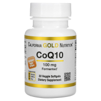 Купить California Gold Nutrition, Коэнзим Q10, 100 мг, 30 растительных капсул
