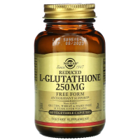 Купить Solgar, L-Glutathione, L-глутатион, 250 мг, 60 растительных капсул