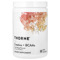 Купить Thorne, Creatine + BCAAs, креатин и BCAA, персик и манго, 432 г