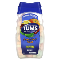 Купить Tums, Антацид - карбонат кальция, Antacid, 96 жевательных таблеток