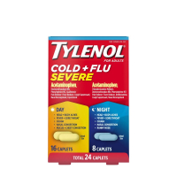 TYLENOL холодный + грипп тяжелые дневные и ночные капсулы, комплексные капсулы, 24 кар.
