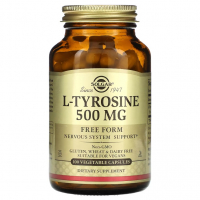 Sotib oling Solgar, L-tirozin, 500 mg, 100 vegetarian kapsula