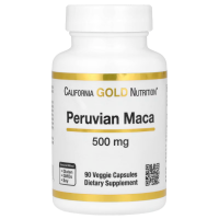 Купить California Gold Nutrition, Peruvian Maca, перуанская мака, 500 мг, 90 капсул