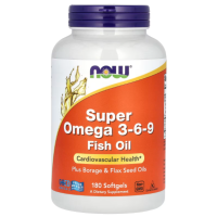 Sotib oling Now Foods, Super Omega 3-6-9, 1200 mg, 180 kapsulalar