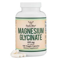 Double Wood, Глицинат магния 400 мг, magnesium glycinate, 180 капсул