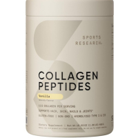 Купить Sports Research, Collagen Peptides, пептиды коллагена, ваниль, 480 г