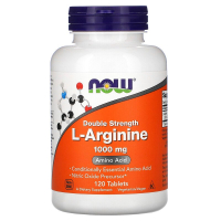 Купить Now Foods, L-аргинин, двойная концентрация, 1000 мг, 120 таблеток