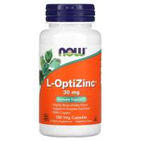 Купить NOW Foods, L-OptiZinc, Л-ОпциЦинк, 30 мг, 100 капсул