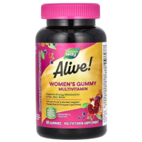 Купить Natures Way, Alive!, Мультивитамины для женщин, Womens multivitamin, 60 мармеладок