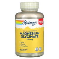 Купить Solaray, Глицинат магния с высокой усвояемостью, 350 мг, 120 вегетарианских капсул