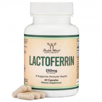 Купить Double Wood, Лактоферрин, Lactoferrin 250 мг, 60 капсул