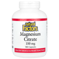 Купить Natural Factors, Magnesium citrate, цитрат магния, 150 мг, 180 капсул