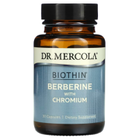 Купить Dr. Mercola, Berberine with Chromium, берберин с хромом, 30 капсул