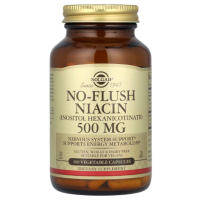 Купить Solgar, Niacin, ниацин, 500 мг, 100 растительных капсул