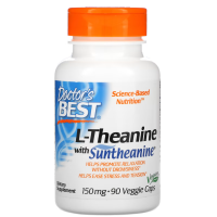 Купить Doctors Best, Л-теанин с Suntheanine, L-Theanine, 150 мг, 90 вегетарианских капсул