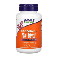 Купить NOW Foods, индол 3-карбинол, Indole-3-Carbinol, 200 мг, 60 капсул