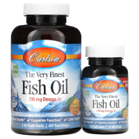 Купить Carlson, The very Finest Fish Oil, 700 мг, 150 капсул (350 мг в 1 капсуле)