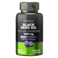Купить Orzax, Black Seed oil, Масло черного тмина, 1000 мг, 90 капсул