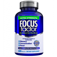 Sotib oling Focus Factor Extra Strength, Xotira va aniqlik uchun multivitamin, 120 tabletka