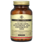 Solgar, глюкозамин, гиалуроновая кислота, хондроитин и МСМ, Glucosamine Hyaluronic Acid Chondroitin MSM, 60 таблеток