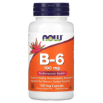 NOW Foods, Vitamin B6, Витамин B6, 100 мг, 100 капсул