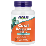 NOW Foods, Coral Calcium, коралловый кальций, 1000 мг, 100 капсул