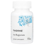 Thorne, Iron bisglycinate, бисглицинат железа, 60 капсул