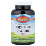 Carlson, Magnesium glycinate, глицинат магния, 200 мг, 90 таблеток